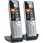 Gigaset COMFORT 500HX duo Teléfono DECT/analógico Negro, Plata