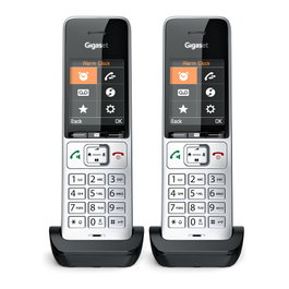 Gigaset COMFORT 500HX duo Negro, Plata