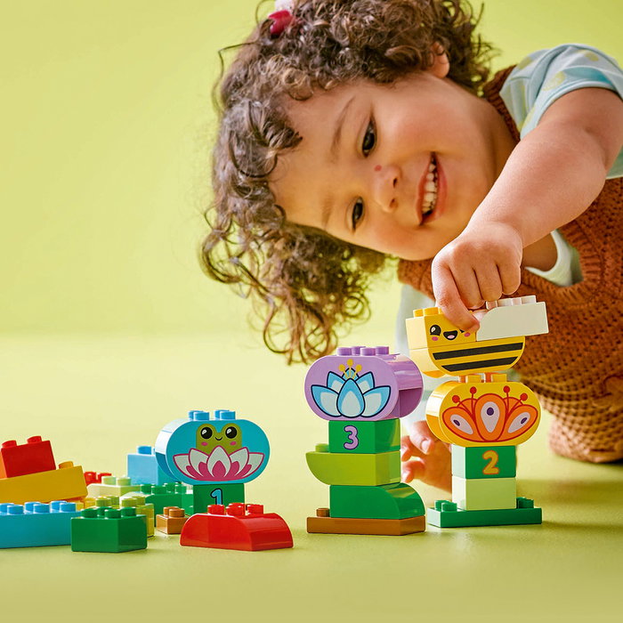 LEGO Jardín y Flores Creativas 10444 Duplo, Juguete de Aprendizaje para Niños +2 Años