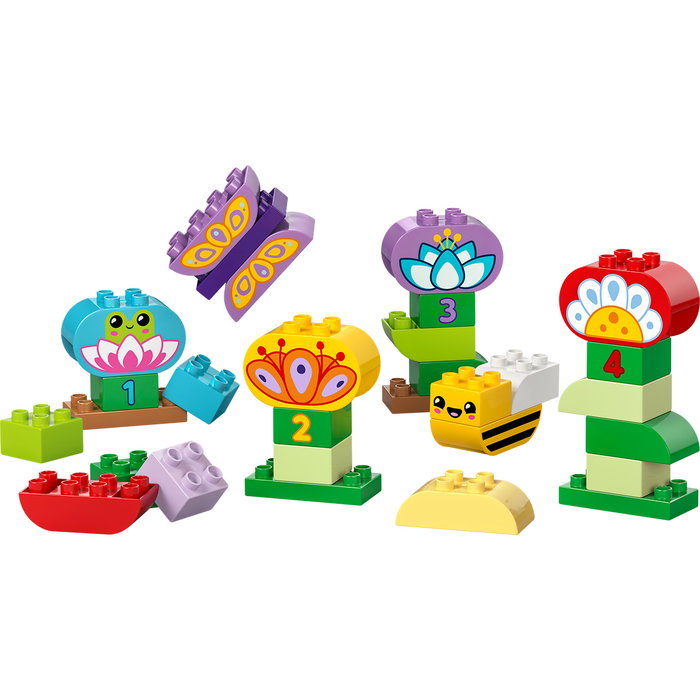 LEGO Jardín y Flores Creativas 10444 Duplo, Juguete de Aprendizaje para Niños +2 Años