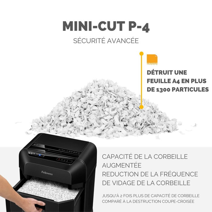 Fellowes AutoMax 90M Destructora de Papel Microcorte Negra