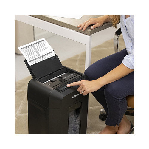 Fellowes AutoMax 90M Destructora de Papel Automática Microcorte 4x12mm 90 Hojas P-4 Negro Fellowes AutoMax 90M Destructora de Papel Automática Microcorte 4x12mm 90 Hojas P-4 Negro