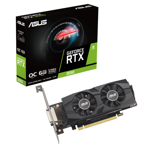 Asus GeForce RTX 3050 LP BRK OC Edition 6GB GDDR6 Asus GeForce RTX 3050 LP BRK OC Edition 6GB GDDR6