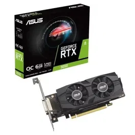 Asus RTX3050-O6G-LP-BRK Tarjeta Gráfica GeForce RTX 3050 6GB GDDR6 Perfil Bajo OC Edition