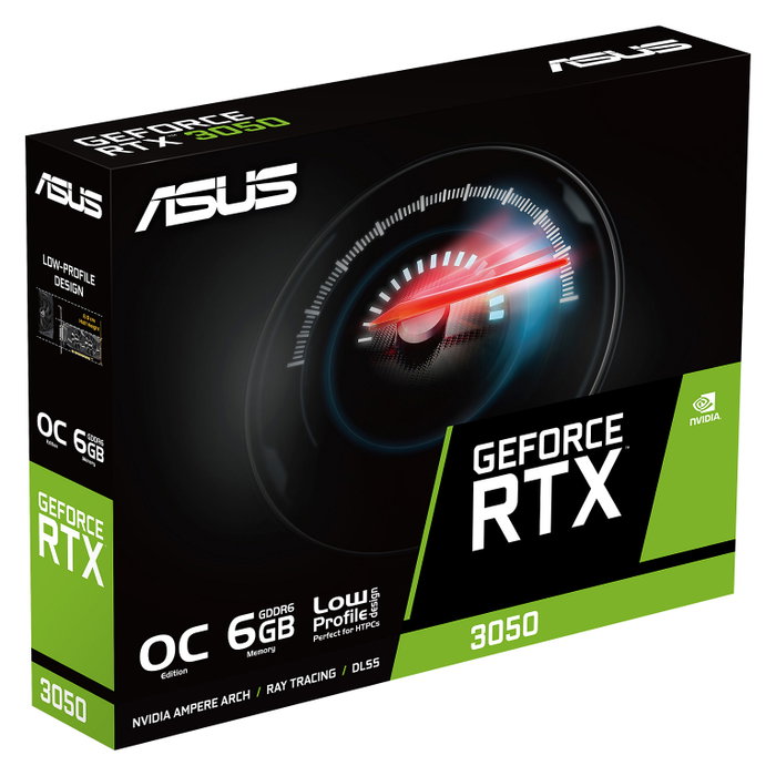 Asus GeForce RTX 3050 LP BRK OC Edition 6GB GDDR6 Asus GeForce RTX 3050 LP BRK OC Edition 6GB GDDR6
