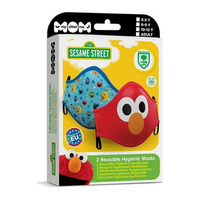 My Other Me Mascarilla Higiénica Premium de Sesame Street, Multicolor
