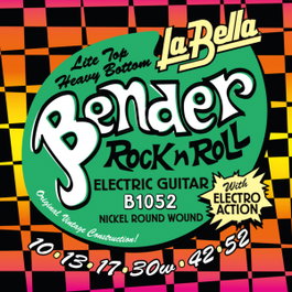 Juego de Cuerdas para Guitarra Eléctrica La Bella Super Bender Lthb 10-52