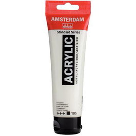 Talens Amsterdam Standard Series Pintura Acrílica 120 mL Blanco De Titanio 105