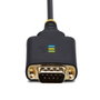 Startech.com adaptador USB a serial con cambiador de género DB9 RS-232, 2 puertos, negro y gris