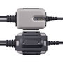 Startech.com adaptador USB a serial con cambiador de género DB9 RS-232, 2 puertos, negro y gris