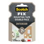 Scotch Cinta Doble Cara de Montaje para Interiores, Soporta hasta 7 kg, 19mm x 1,5m