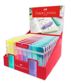 Marcador Fluor Faber-Castell Textliner 1546 Pastel Estuche De 8 Expositor De 11 (10 + 1 Sin Cargo) (2X Amarillo, Rosa, Albaricoque, Lila, Azul Palido, Turquesa Y Aquamarina)