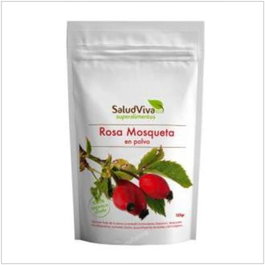 Salud Viva Rosa Mosqueta en Polvo Bio 125g - 100% Puro, Fuente de Vitamina C, Rejuvenecedor Celular, Vegano, de Agricultura Ecológica