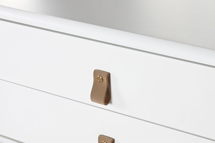 DKD Home Decor Consola Urban Blanco Natural MDF PU 120 x 90 x 35 cm