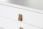 DKD Home Decor Consola Urban Blanco Natural MDF PU 120 x 90 x 35 cm