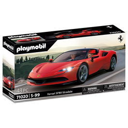 Playmobil Ferrari Sf90 Stradale 71020 Coche de Juguete con Figuras y Luces
