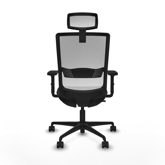 PIQUERAS Y CRESPO Silla de oficina Haches Negro y Blanco