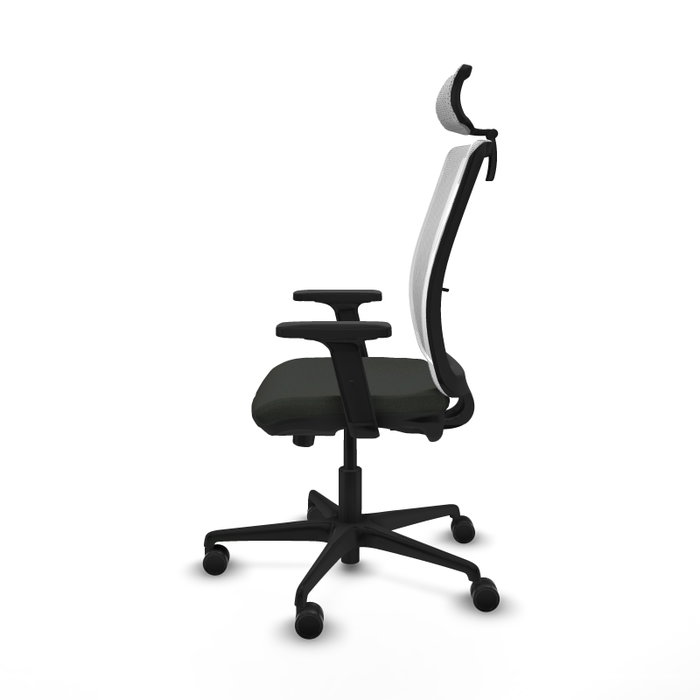 PIQUERAS Y CRESPO Silla de oficina Haches Negro y Blanco