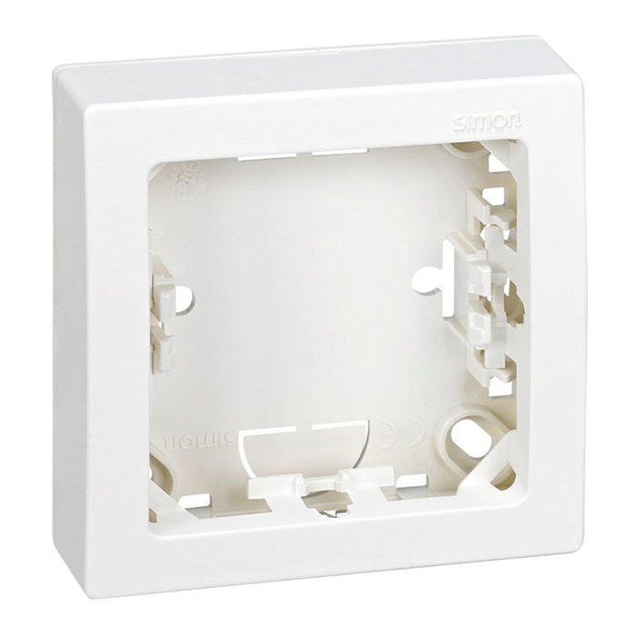 Simon Interruptor doble de superficie Simon73 Loft Blanco