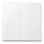 Simon Interruptor doble de superficie Simon73 Loft Blanco