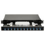 EQUIP Caja de empalme de fibra óptica 12-Port LC-Duplex OS2 1U