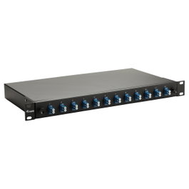 EQUIP Caja de empalme de fibra óptica 12-Port LC-Duplex OS2 1U