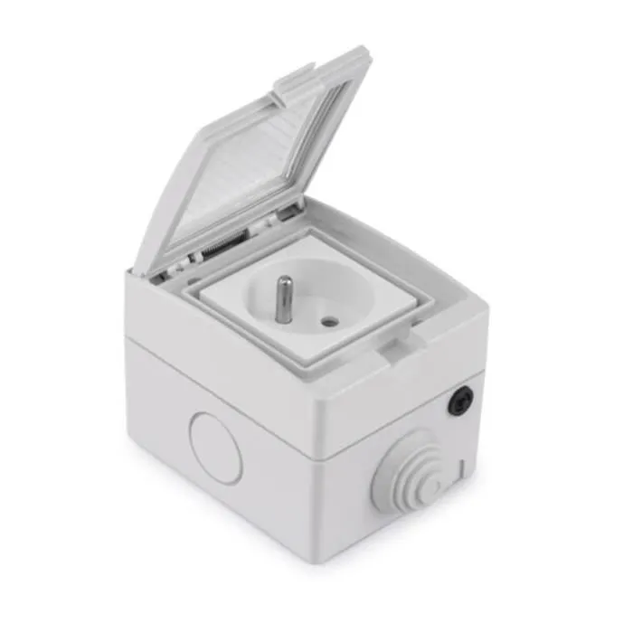 Konyks Pluviose FR Enchufe Exterior WiFi Blanco