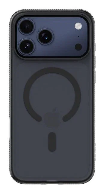 Belkin SheerForce Funda para iPhone 17 Pro Max con agarre magnético y protección contra caídas - Negro - Compatible con MagSafe