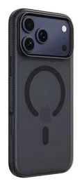 Belkin SheerForce Funda para iPhone 17 Pro Max con agarre magnético y protección contra caídas - Negro - Compatible con MagSafe