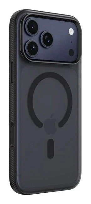 Belkin SheerForce Funda para iPhone 17 Pro Max con agarre magnético y protección contra caídas - Negro - Compatible con MagSafe