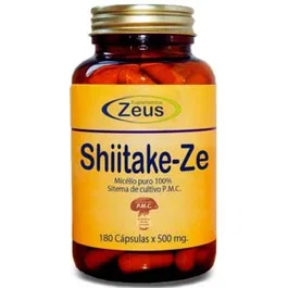 ZEUS Shiitake-Ze 400Mg 180Cap. Complemento Sistema Inmune y Detoxificación con Shiitake y Vitamina C