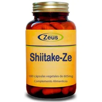 ZEUS Shiitake-Ze 400Mg 180Cap. Complemento Sistema Inmune y Detoxificación con Shiitake y Vitamina C