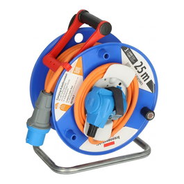 Brennenstuhl Kabeltrommel Garant-G CEE 230V/16A IP44 25m Cable Carrete Enrollador Negro Azul Naranja Rojo 23m