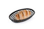 Inde Cesta para Pan Ovalada de Plástico (PP), 24 cm x 15 cm x 4 cm, Ideal para Barras de Pan (36 Unidades)