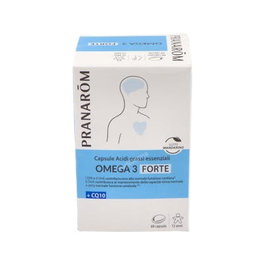 PRANAROM P.ACABADO Omega 3 Forte 60Cap. para el Mantenimiento del Cerebro, Visión y Sistema Cardiovascular con EPA y DHA