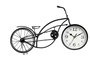 Giftdecor Reloj Forja Bicicleta Negro 42 cm Ancho x 24 cm Alto x 10 cm Largo (Set de 4)