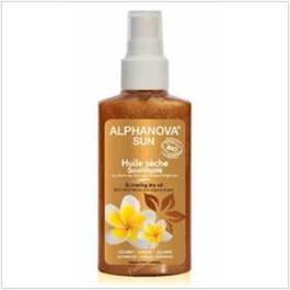 ALPHANOVA Aceite Seco Radiante Con Purpurina 125ml Bio Cosmética Ecológica
