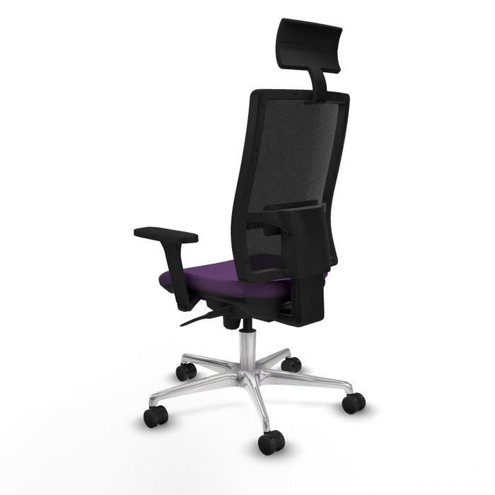 PIQUERAS Y CRESPO Silla de oficina Horna con mecanismo Sincro, Morado y Negro PIQUERAS Y CRESPO Silla de oficina Horna con mecanismo Sincro, Morado y Negro