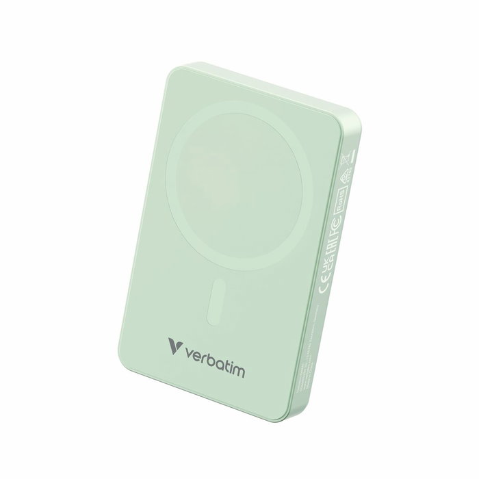 Verbatim Essential Power Bank Magnética Inalámbrica 10.000 mAh Verde