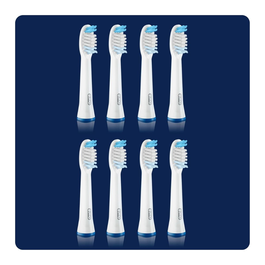 Oral-B Sonic 8x Pulse Cabezales de Cepillo Eléctrico Recambio, Blanco, Pack de 8 Unidades, Ref. 4210201395348