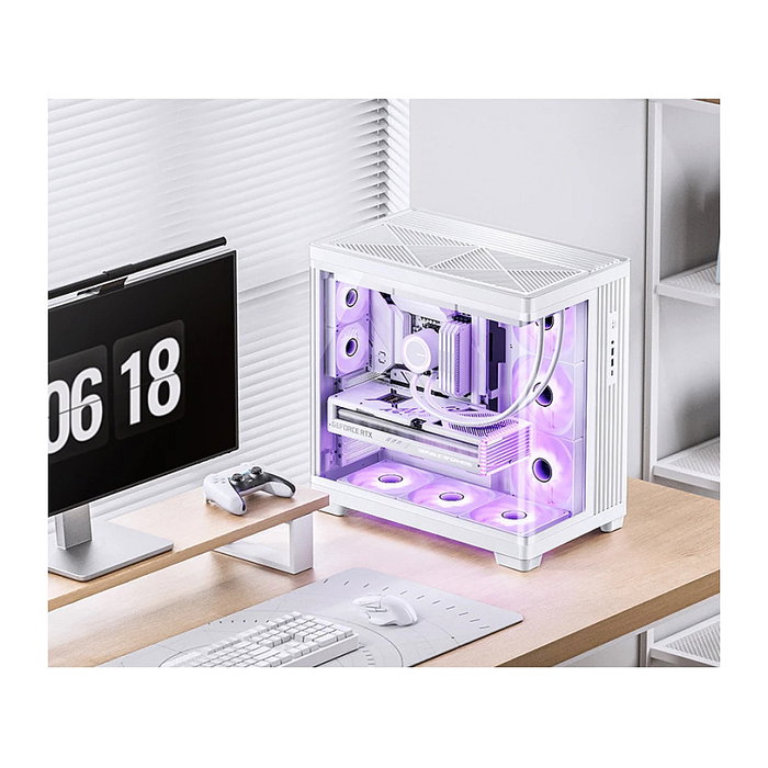 Jonsbo TK-4 Chasis Midi-Tower ATX con Vidrio Templado - Blanco