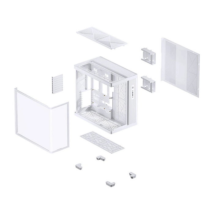 Jonsbo TK-4 Chasis Midi-Tower ATX con Vidrio Templado - Blanco