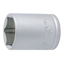 Unior 188/2 Llave de Vaso 1/4" 13 mm Hexagonal, 6 Puntas, Cromo Vanadio