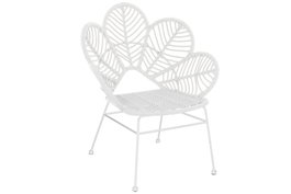 DKD Home Decor Silla Terraza Y Jardin Blanco 67 x 86 x 76 cm (2 Unidades)