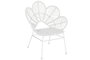 DKD Home Decor Silla Terraza Y Jardin Blanco 67 x 86 x 76 cm (2 Unidades)