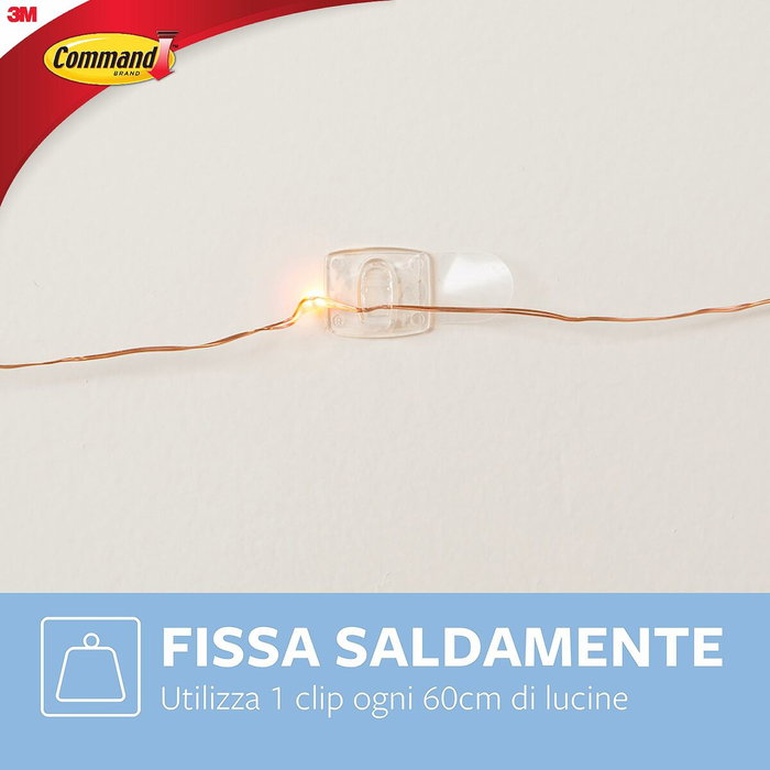 3M Command Mini Gancho Decorativo Transparente, 20 uds + 24 tiras 3M Command Mini Gancho Decorativo Transparente, 20 uds + 24 tiras