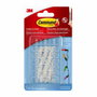 3M Command Mini Gancho Decorativo Transparente, 20 uds + 24 tiras