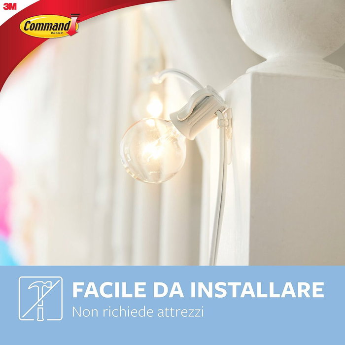 3M Command Mini Gancho Decorativo Transparente, 20 uds + 24 tiras 3M Command Mini Gancho Decorativo Transparente, 20 uds + 24 tiras