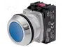 PROMET Interruptor de presión 30mm azul NC+NA