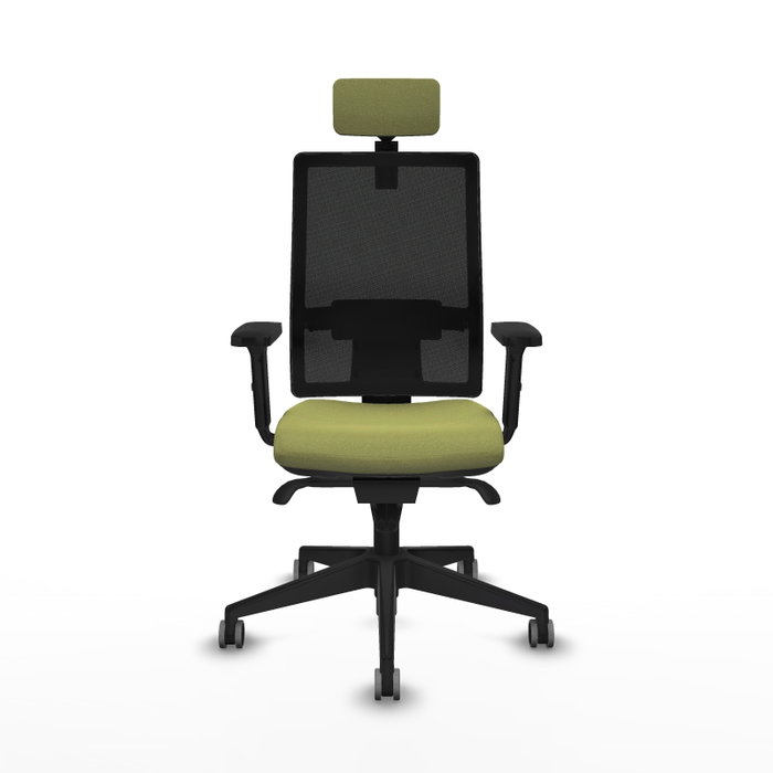 PIQUERAS Y CRESPO Silla de oficina Horna, mecanismo Sincro, Verde oliva y Negro PIQUERAS Y CRESPO Silla de oficina Horna, mecanismo Sincro, Verde oliva y Negro